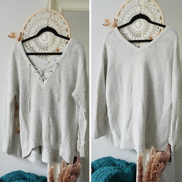ONLY Lace Up Sweater - Picture 4 of 4
